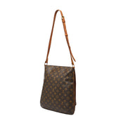 ルイ ヴィトン モノグラム ミュゼット 斜め掛け ショルダーバッグ M51256 ブラウン PVC レザー レディース LOUIS VUITTON 【中古】